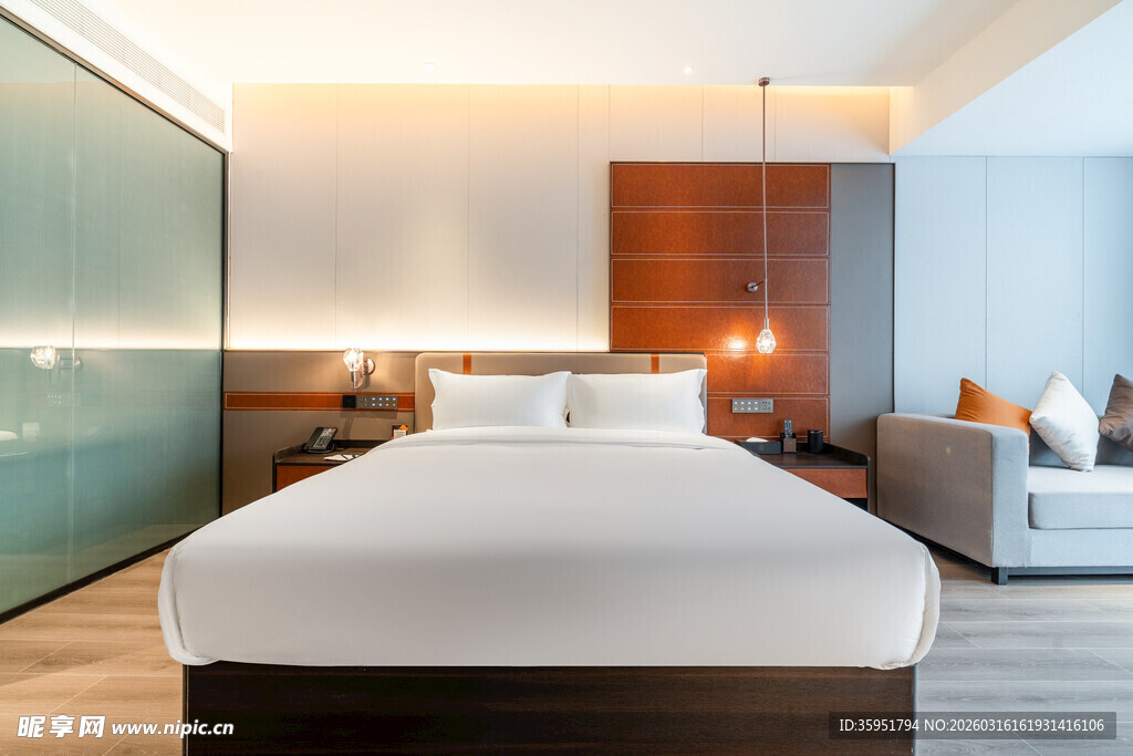 现代简约风格酒店卧室