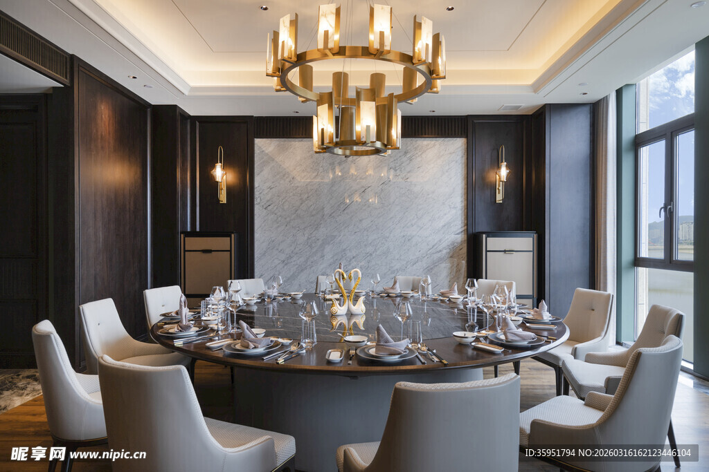豪华现代风餐厅室内场景