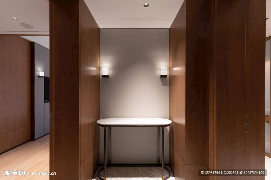 现代简约风格室内过道一角