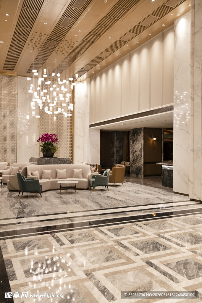 豪华现代风格酒店大堂