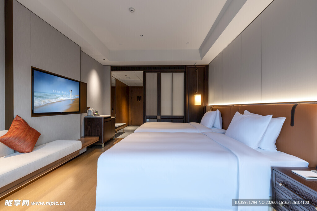 现代简约风格舒适酒店客房
