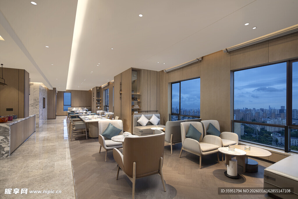 现代豪华室内休息空间