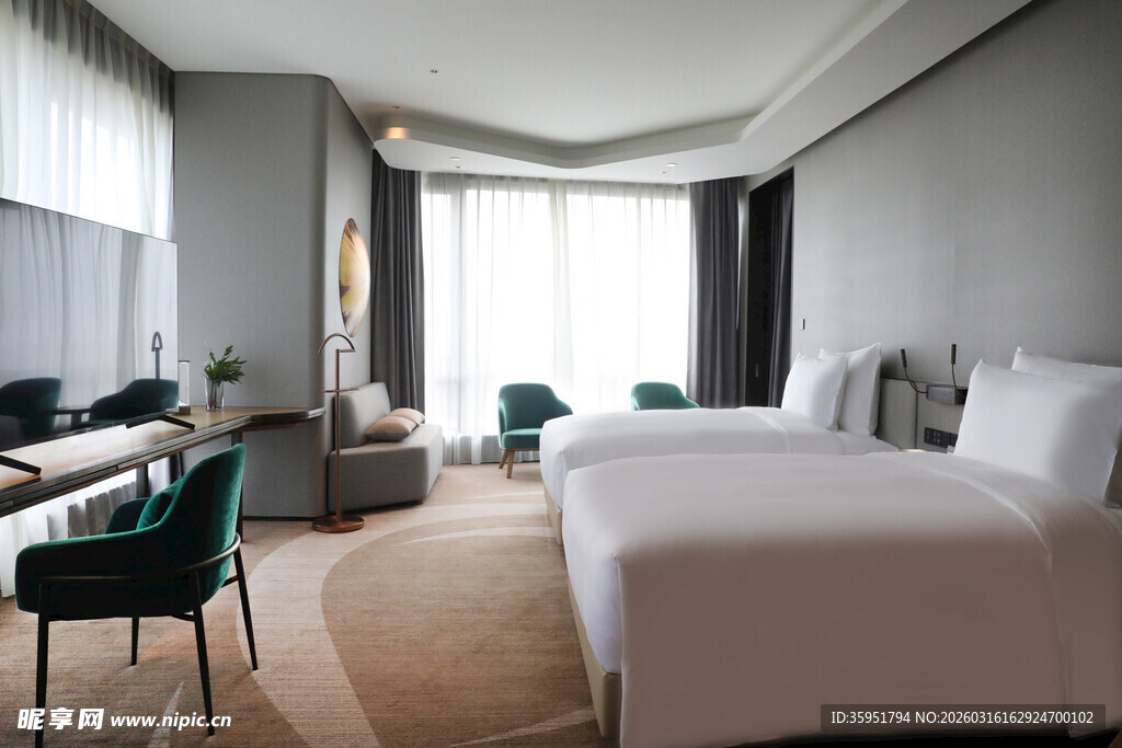 现代简约风格的精致卧室