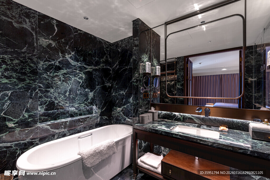 奢华大理石浴室设计