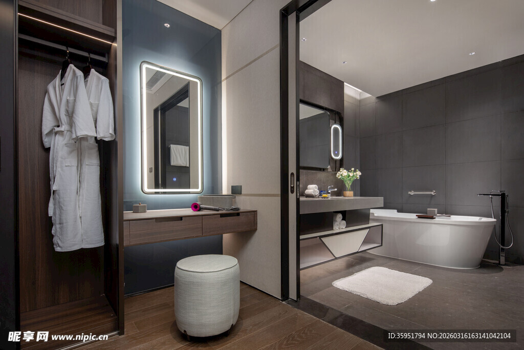 现代简约风豪华浴室空间