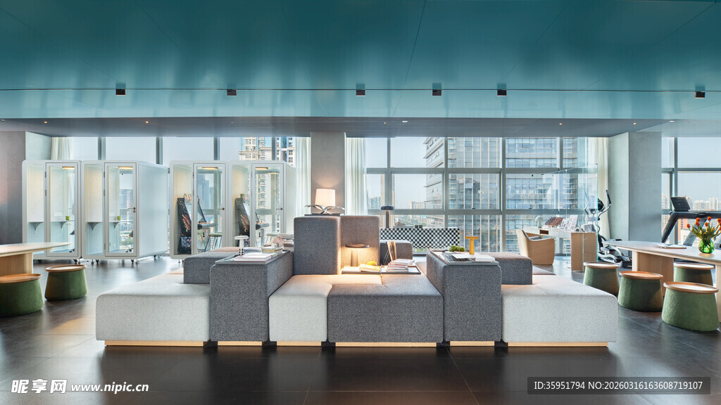 现代简约风格室内展示空间