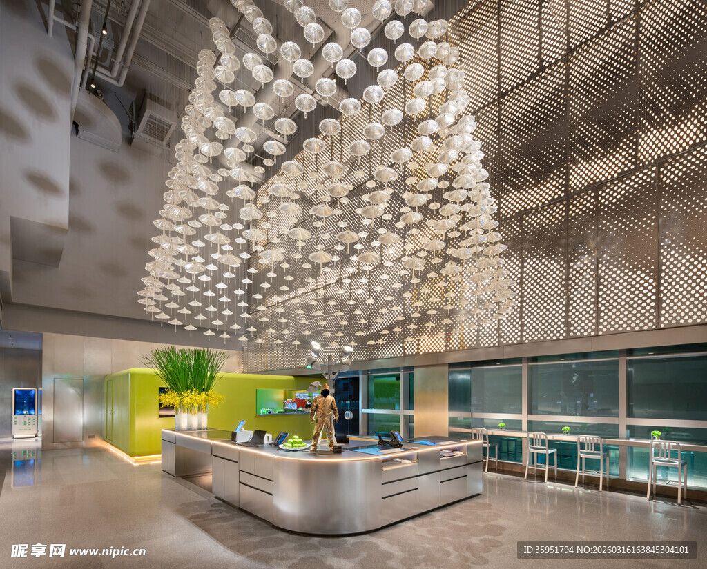 现代创意大厅艺术吊灯设计