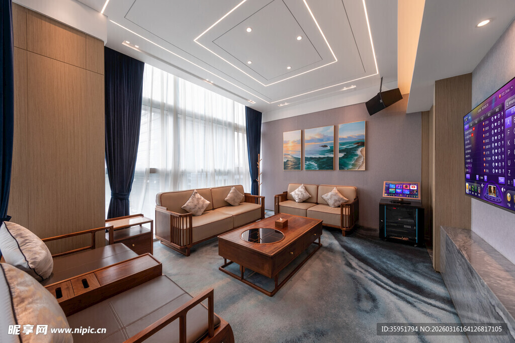 现代豪华客厅室内设计