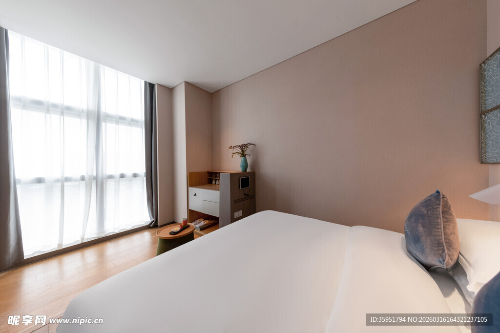 简约温馨卧室室内场景