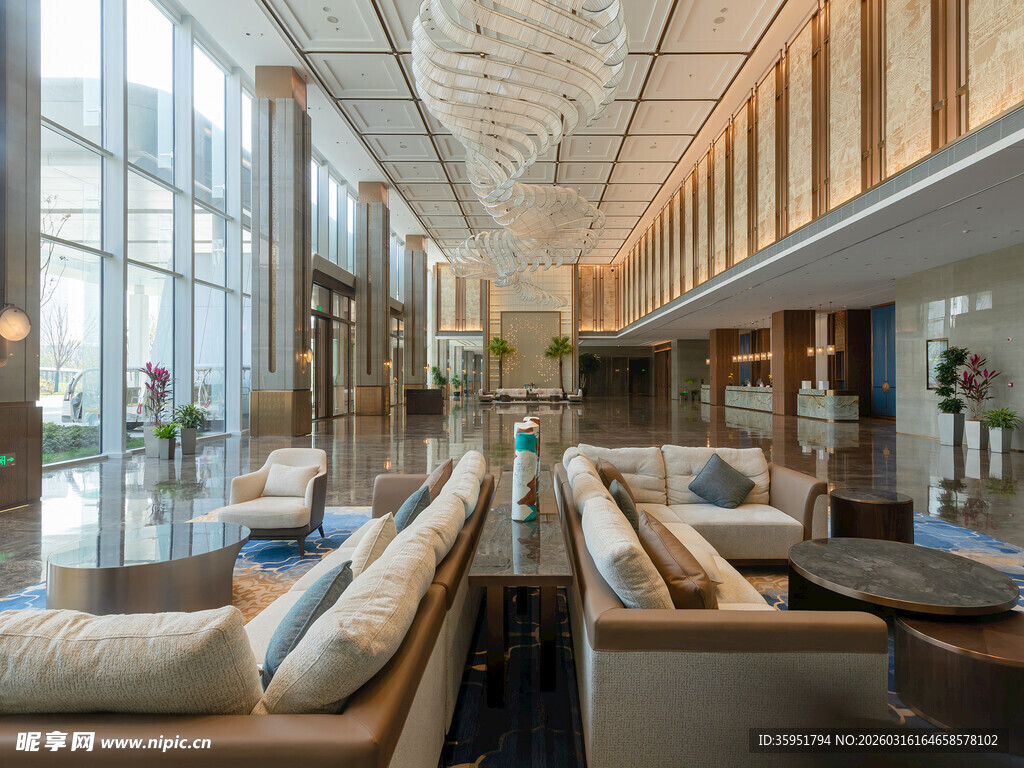 豪华现代风格酒店大堂