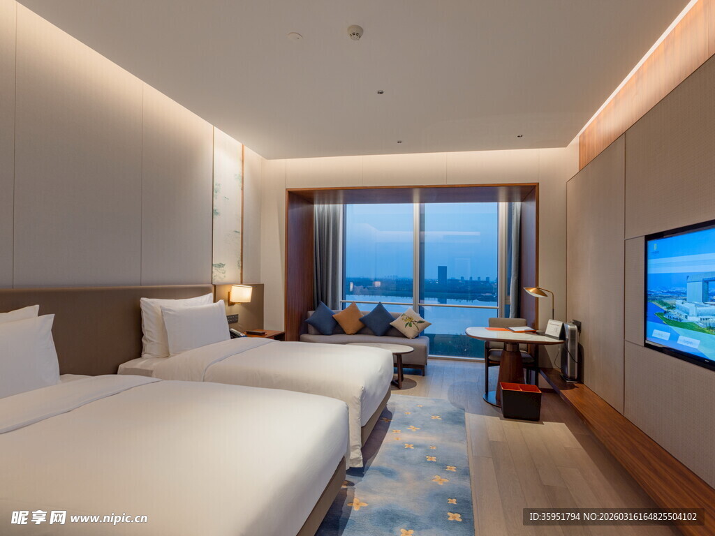 现代简约风格酒店客房