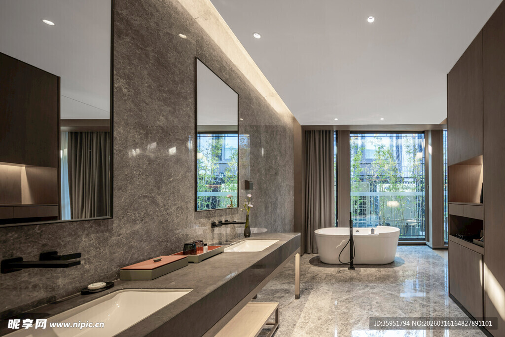 现代奢华风格浴室空间