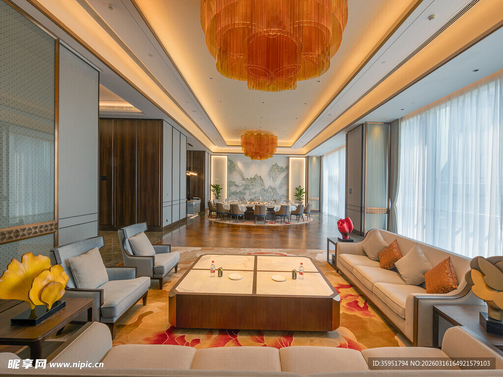 豪华现代风客厅优雅景致