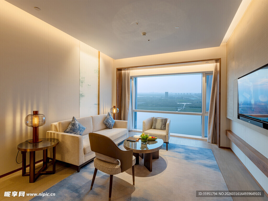 现代温馨客厅室内美景