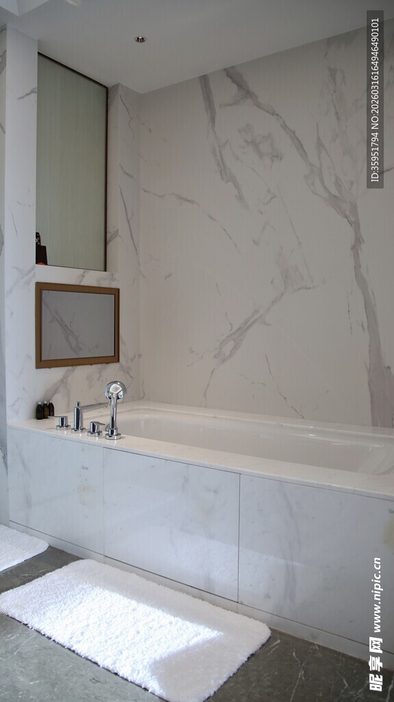 现代简约风大理石浴室