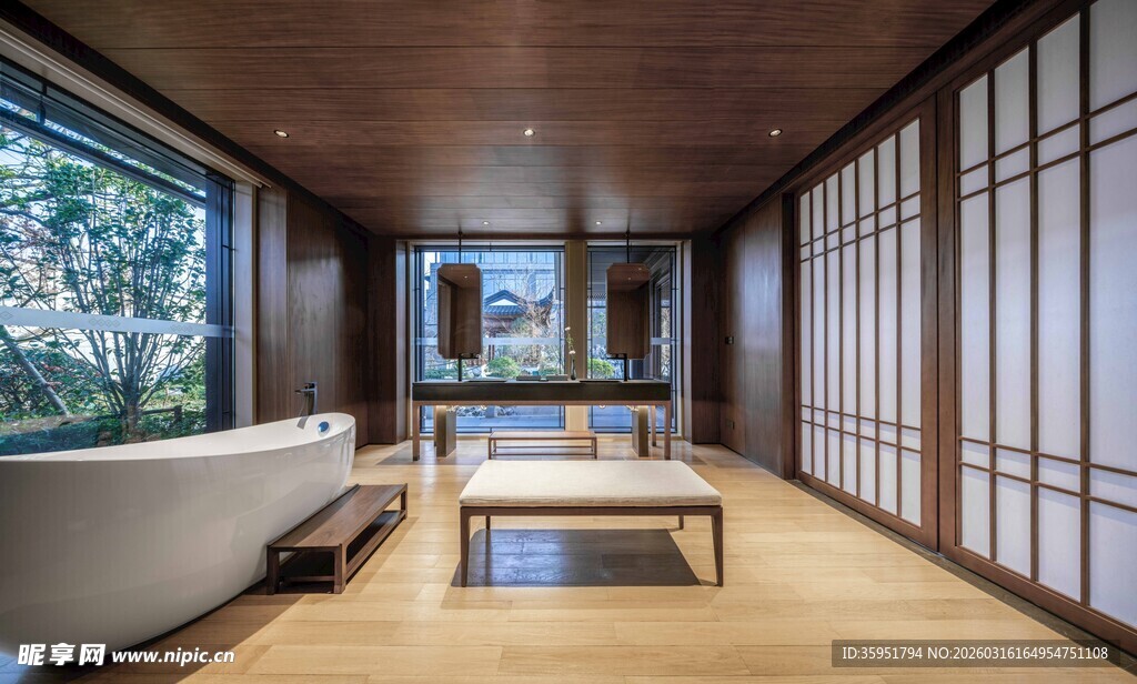 日式风格现代客厅空间