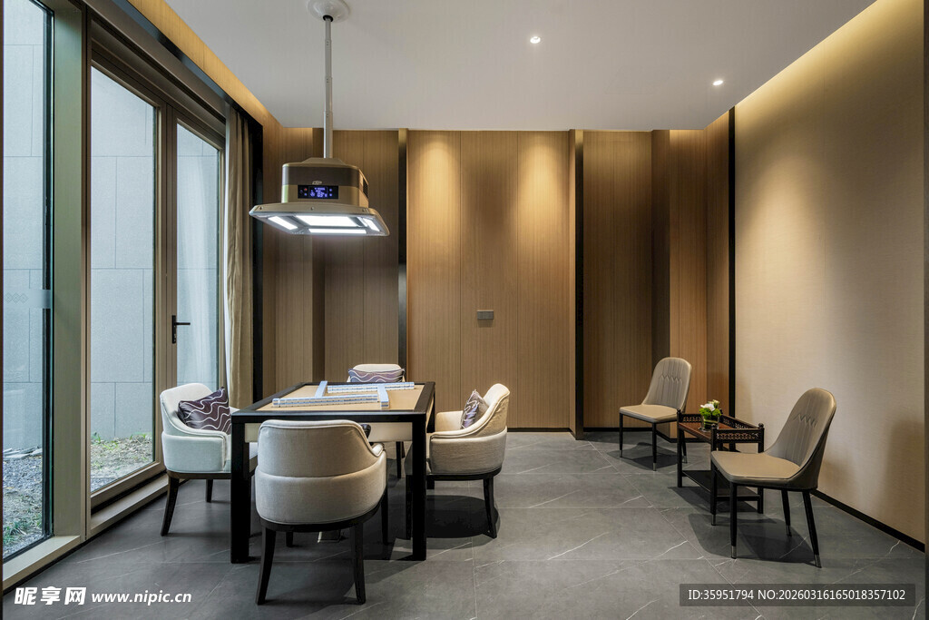 现代简约风格餐厅室内场景