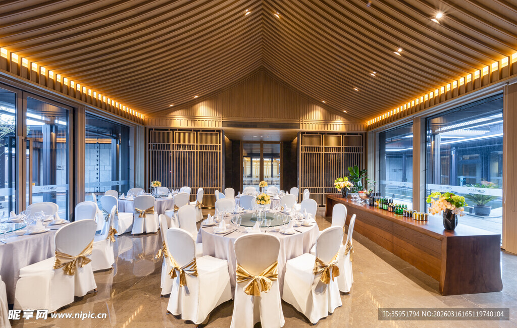 豪华大气的室内宴会场地
