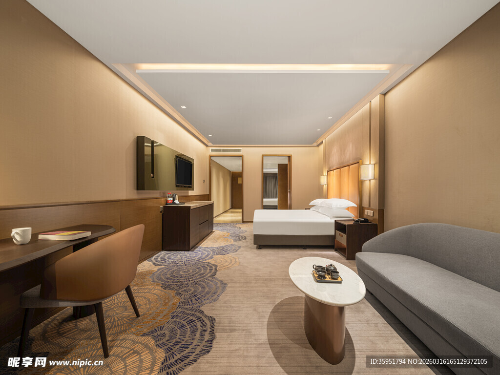 现代简约风格豪华酒店客房