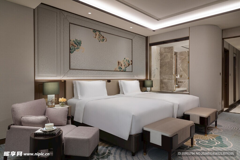 现代简约风格豪华卧室