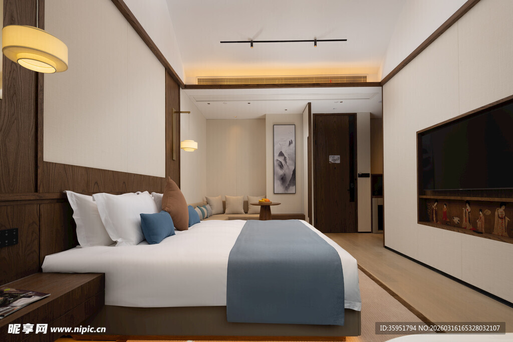 现代简约风温馨卧室场景