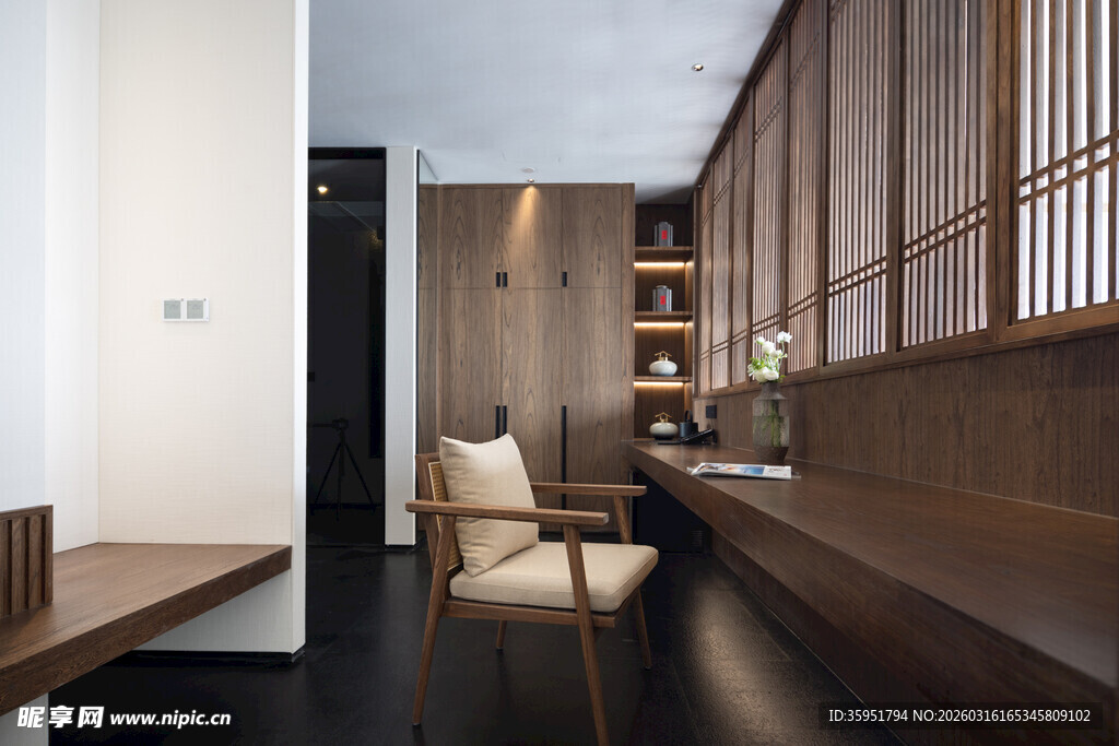 中式书房静谧雅致空间