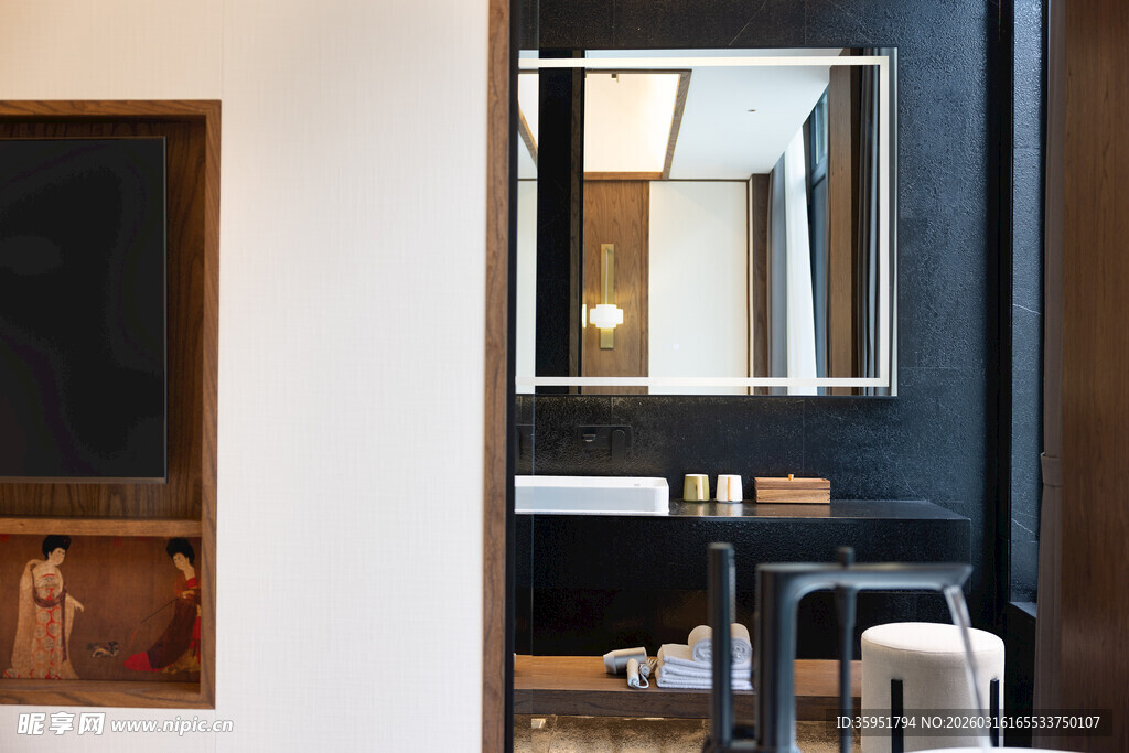 现代简约风格浴室一角