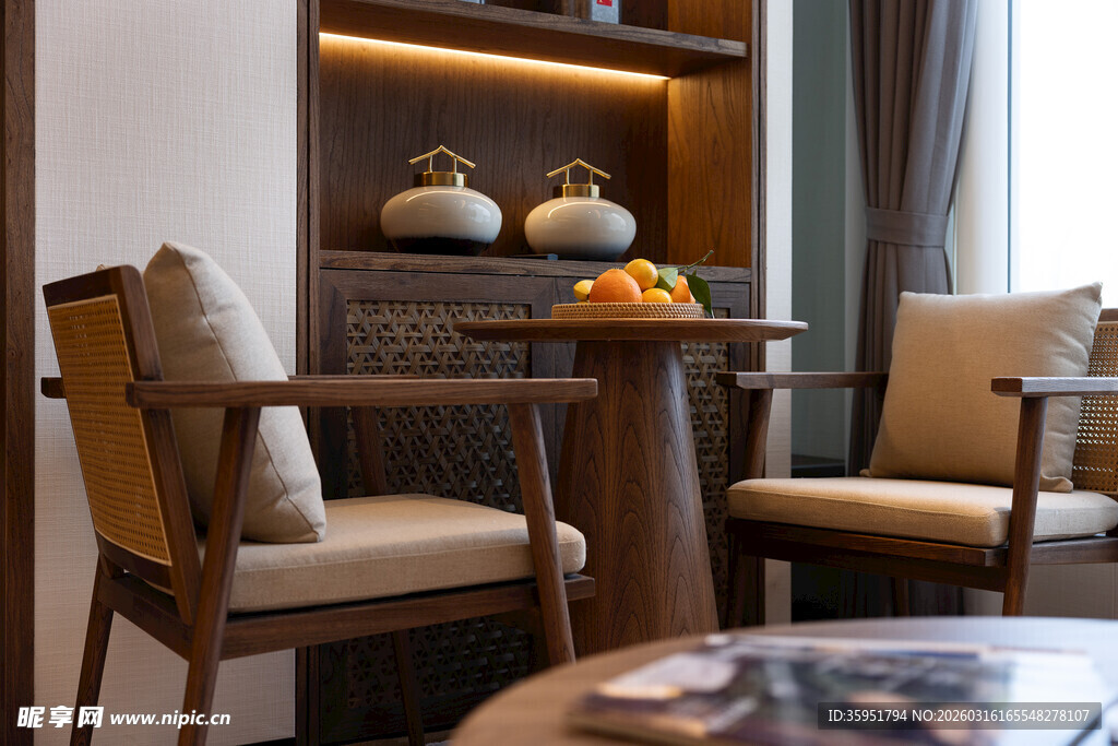 中式风格客厅温馨一角