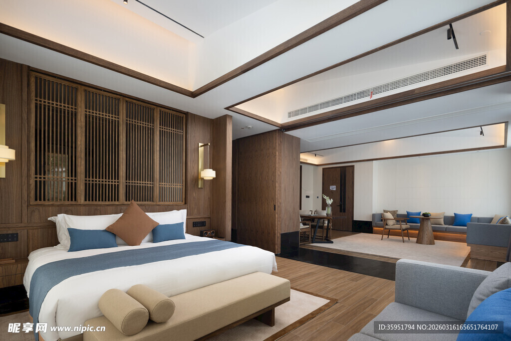 豪华现代风格卧室空间