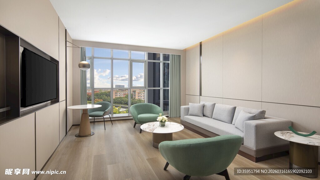 现代简约风客厅室内空间