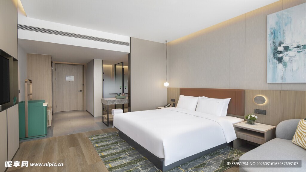 现代简约风格酒店客房