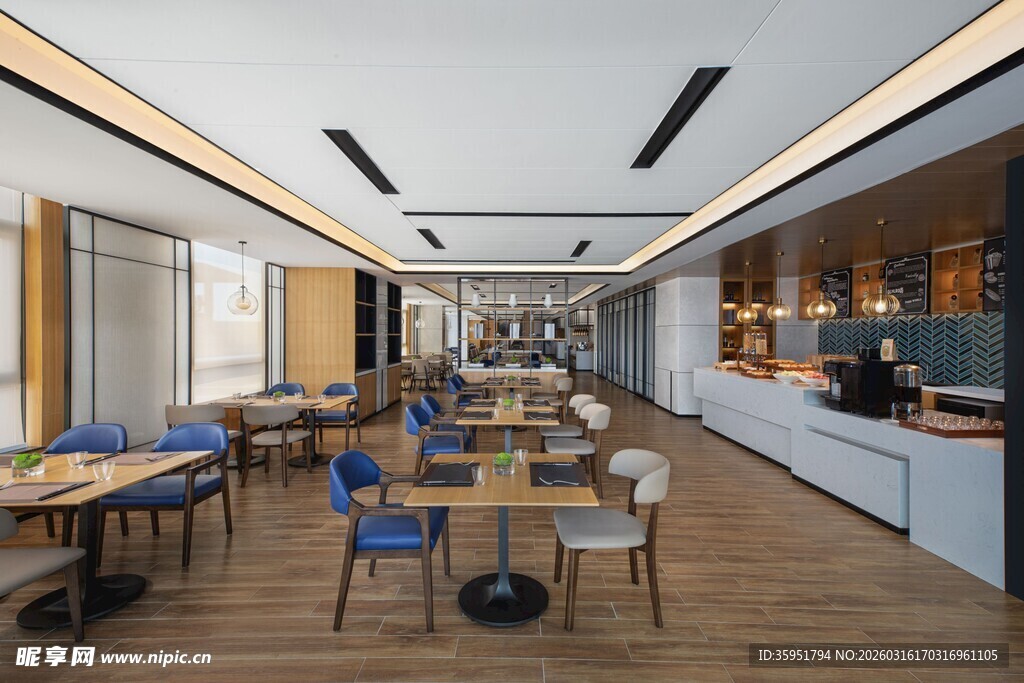 现代简约风格餐厅室内景