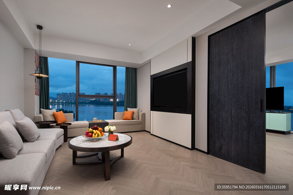 现代简约风客厅室内景致