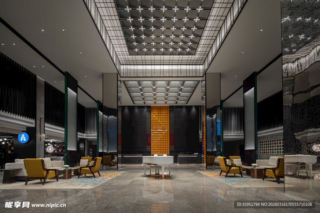 现代豪华大厅室内空间设计