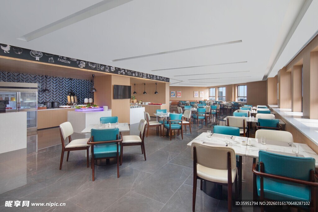 现代简约风格餐厅室内景