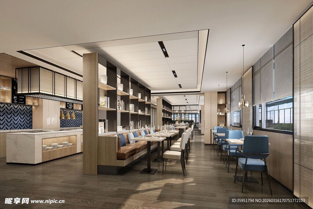 现代风格宽敞明亮的办公空间