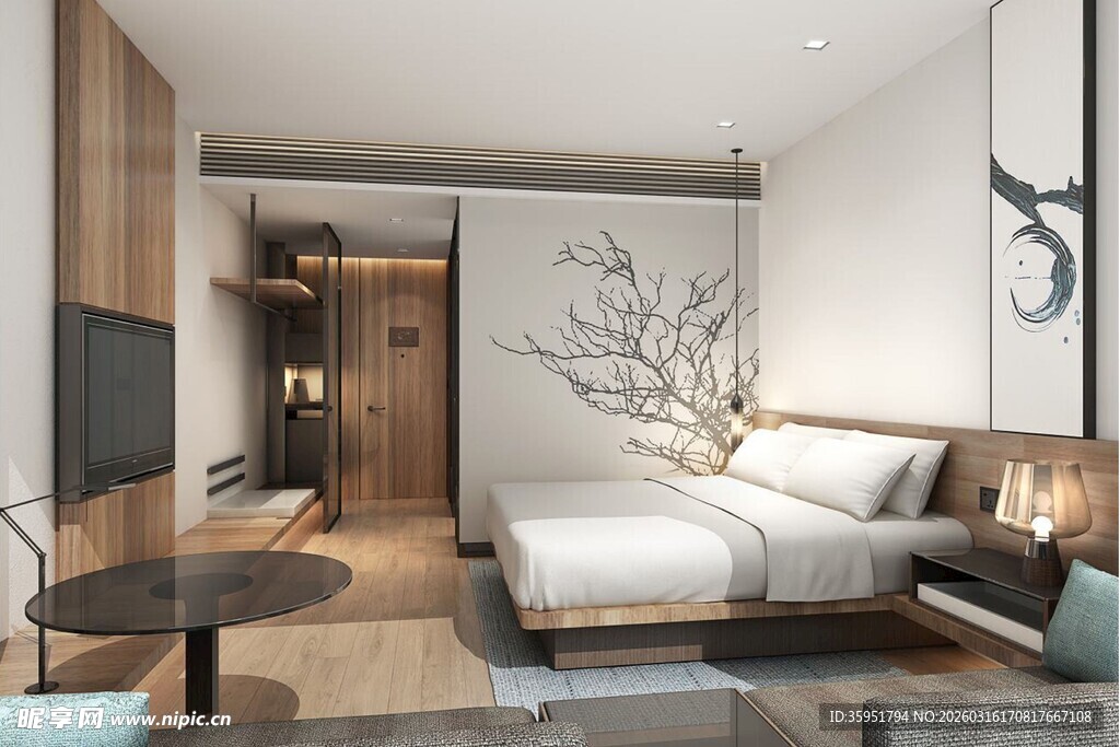 现代简约风格卧室空间