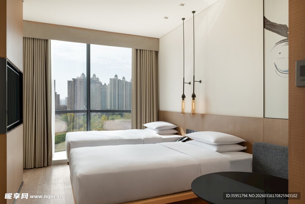 现代简约风格的舒适卧室