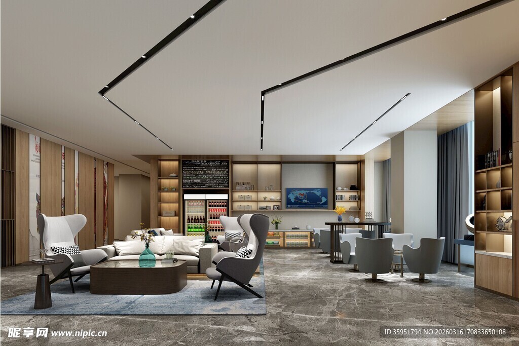 现代简约风总经理办公室