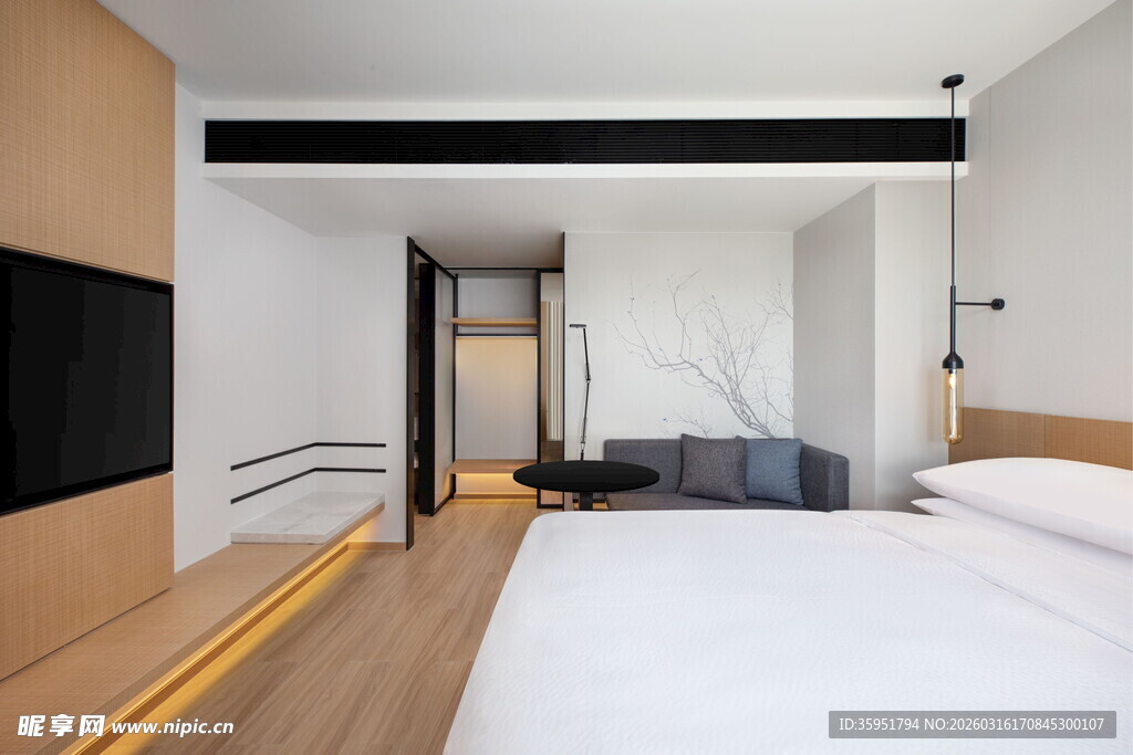 现代简约风格卧室空间