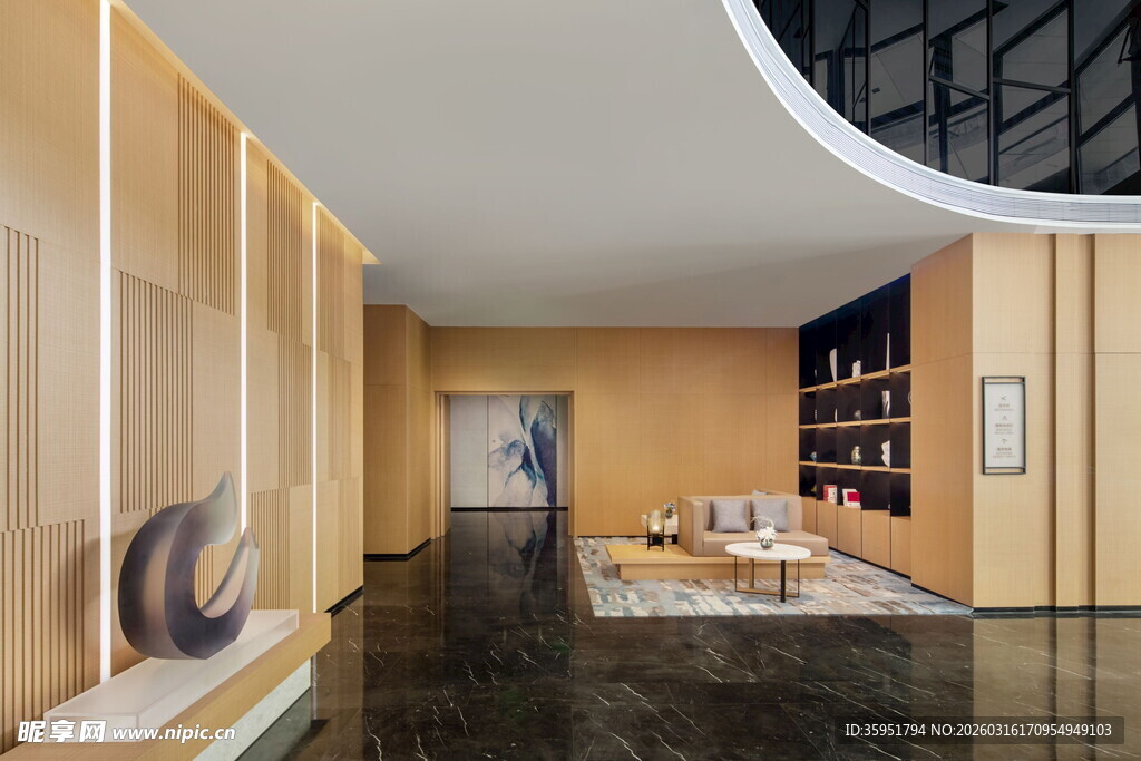 现代风格豪华室内走廊设计