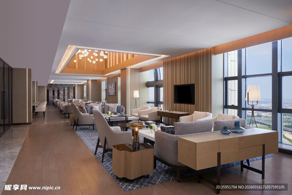 现代豪华客厅室内景观