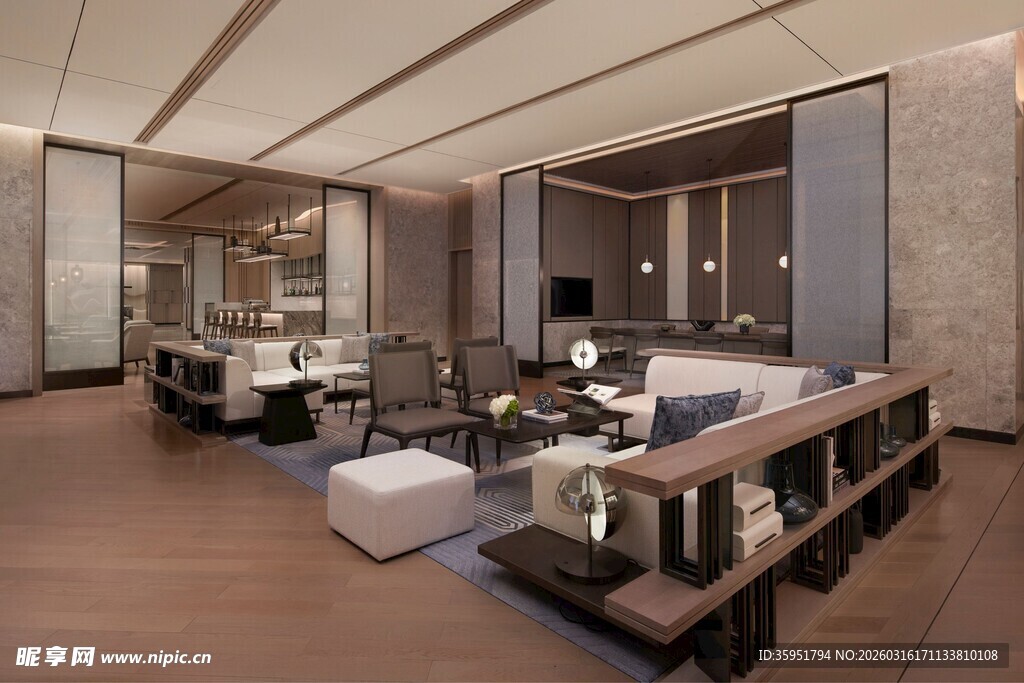 现代风格豪华客厅室内设计