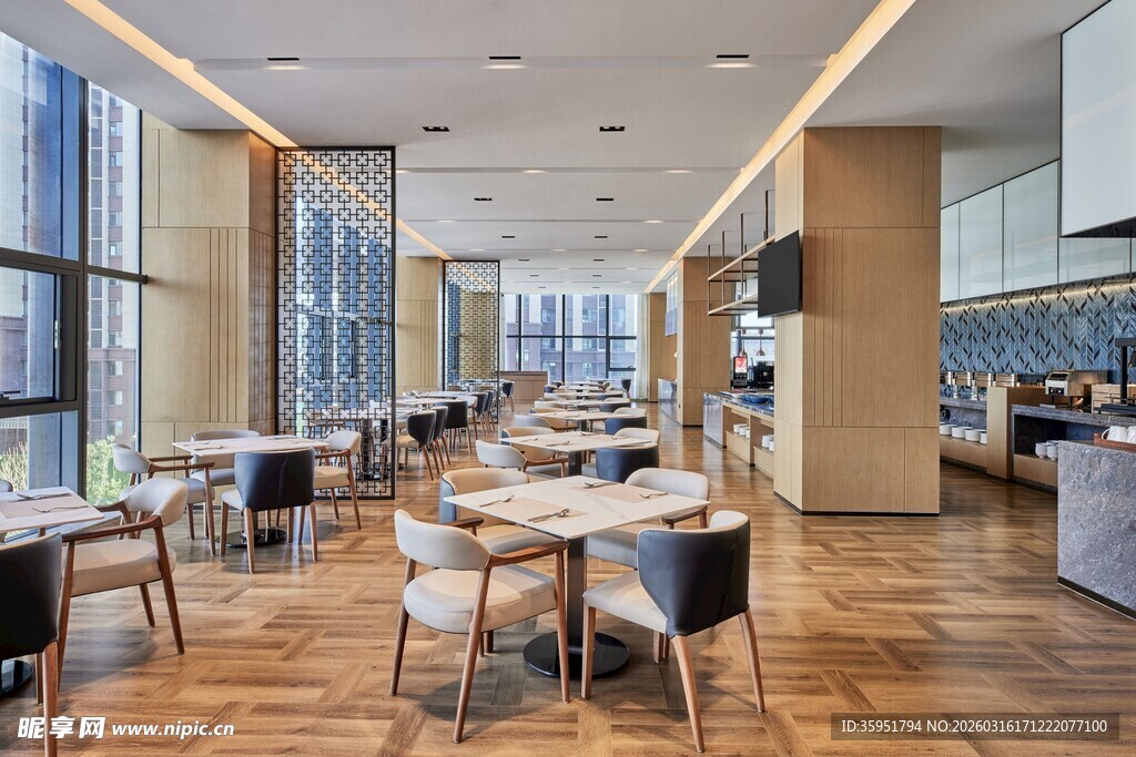 现代简约风格餐厅室内景