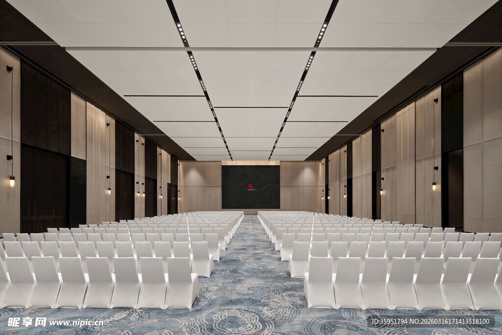 宽敞规整的大型会议室