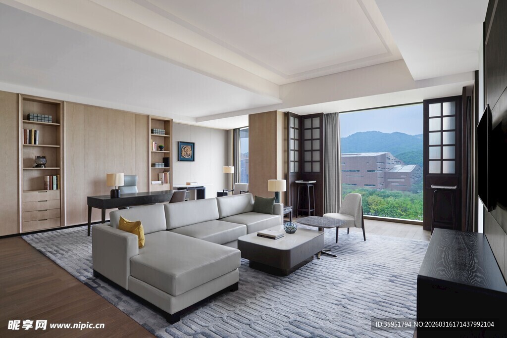 现代豪华客厅室内景观