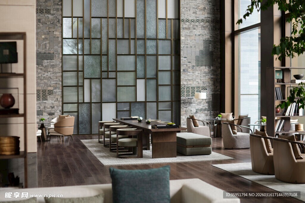 现代时尚客厅室内设计展示