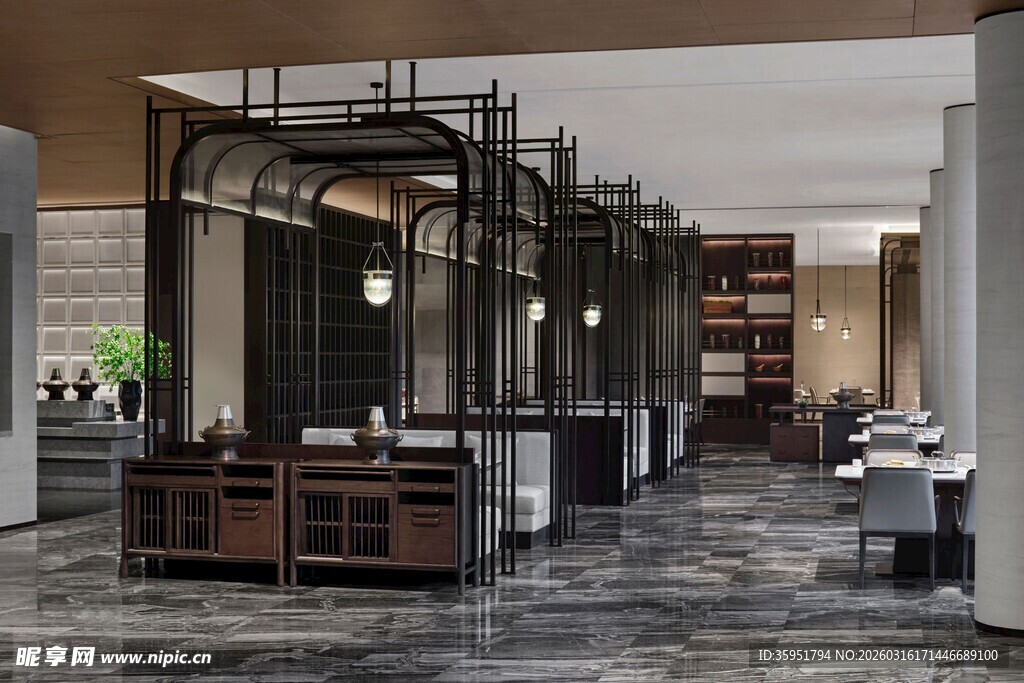 中式典雅风格室内空间