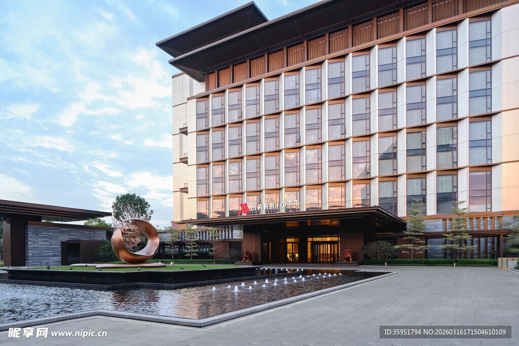 现代风格酒店外观景致