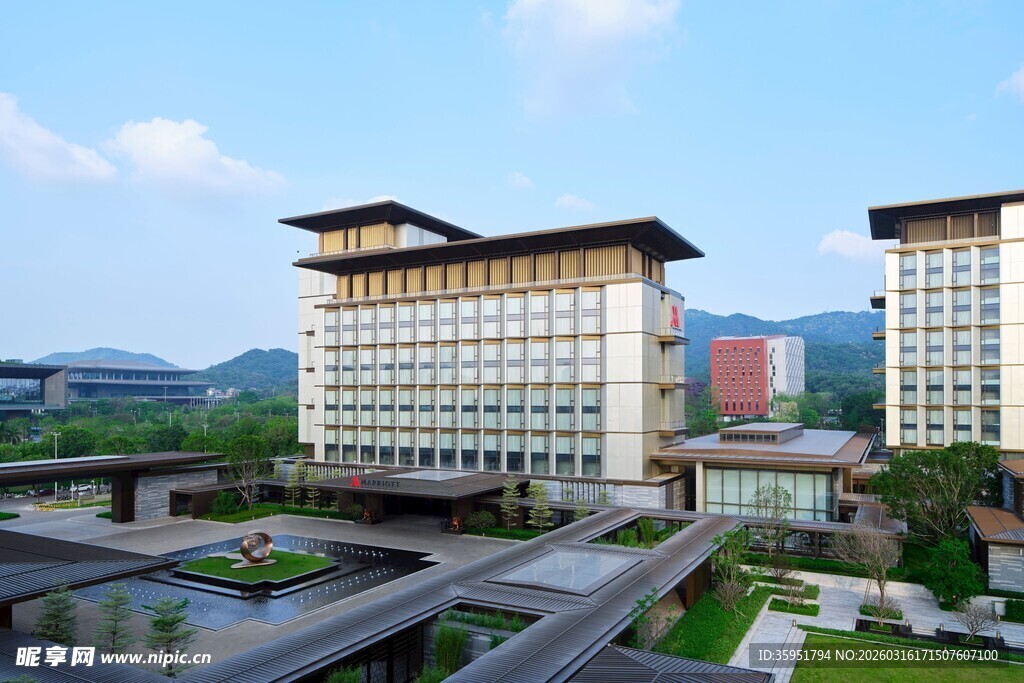 现代风格高层商务建筑群